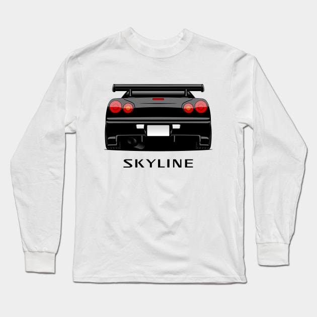 JDM Skyline R34 Long Sleeve T-Shirt by racingfactory